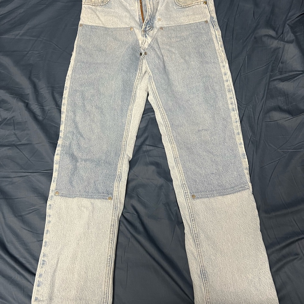 Carhartt Blue Relaxed Jeans with Double-Knee